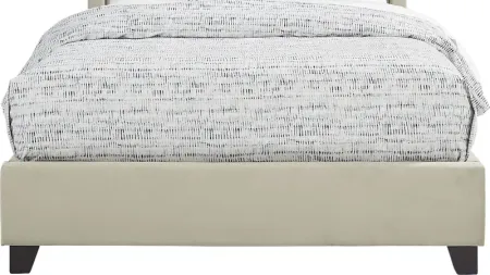 Alexis Gray 3 Pc King Upholstered Bed