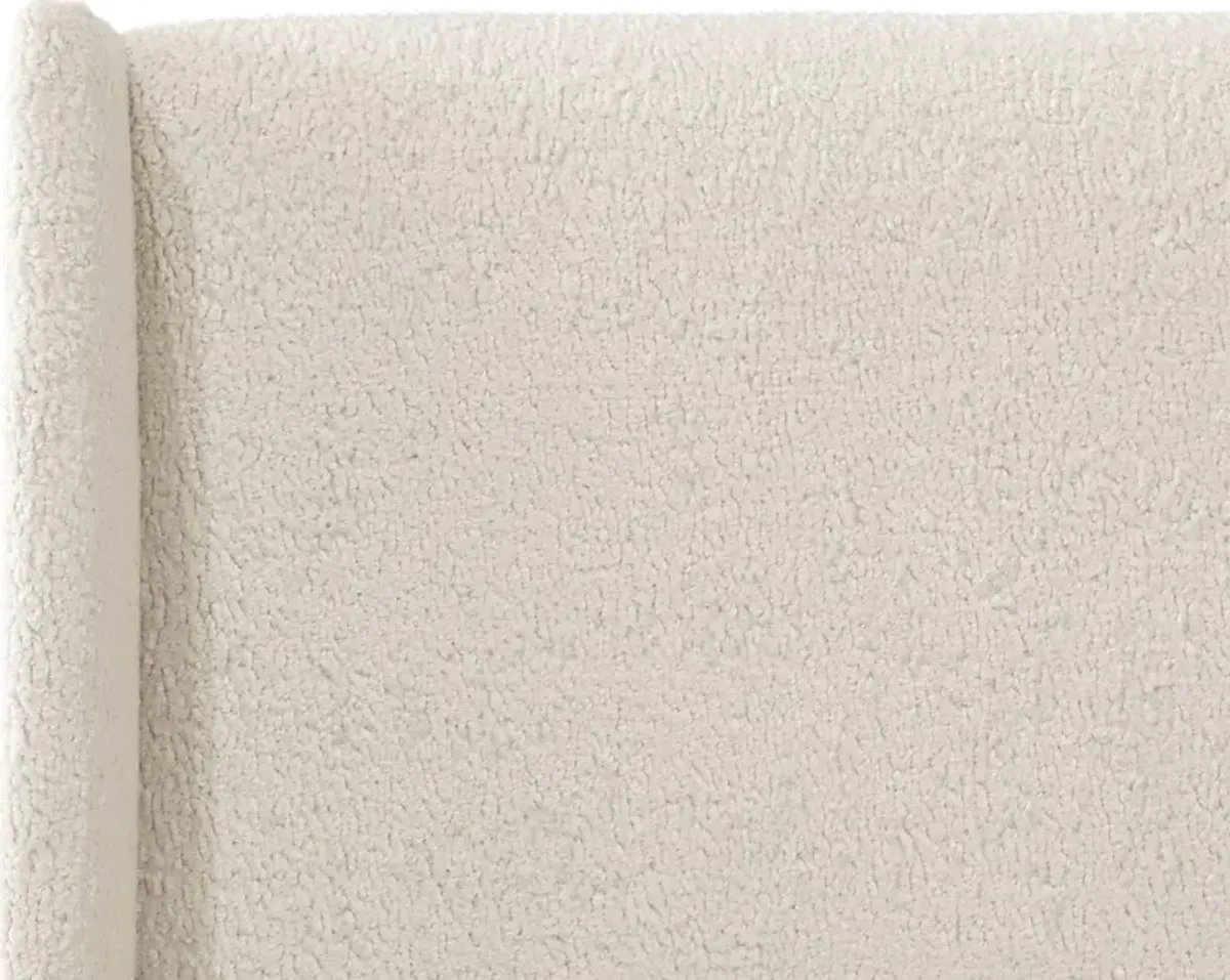 Quinella White King Upholstered Headboard