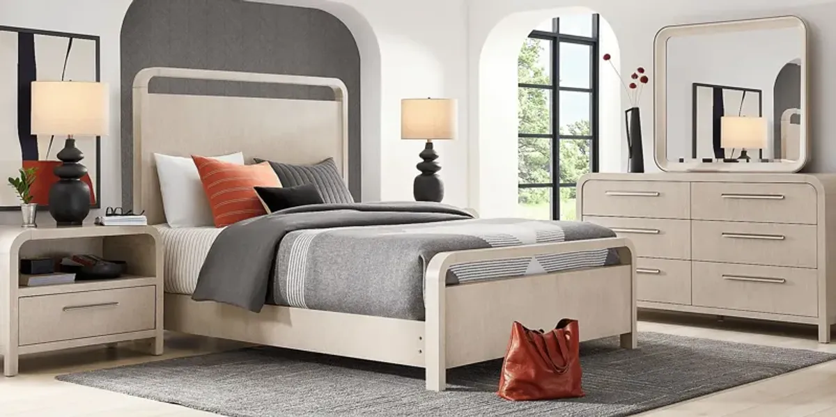 Canyon Light Gray 3 Pc King Panel Bed