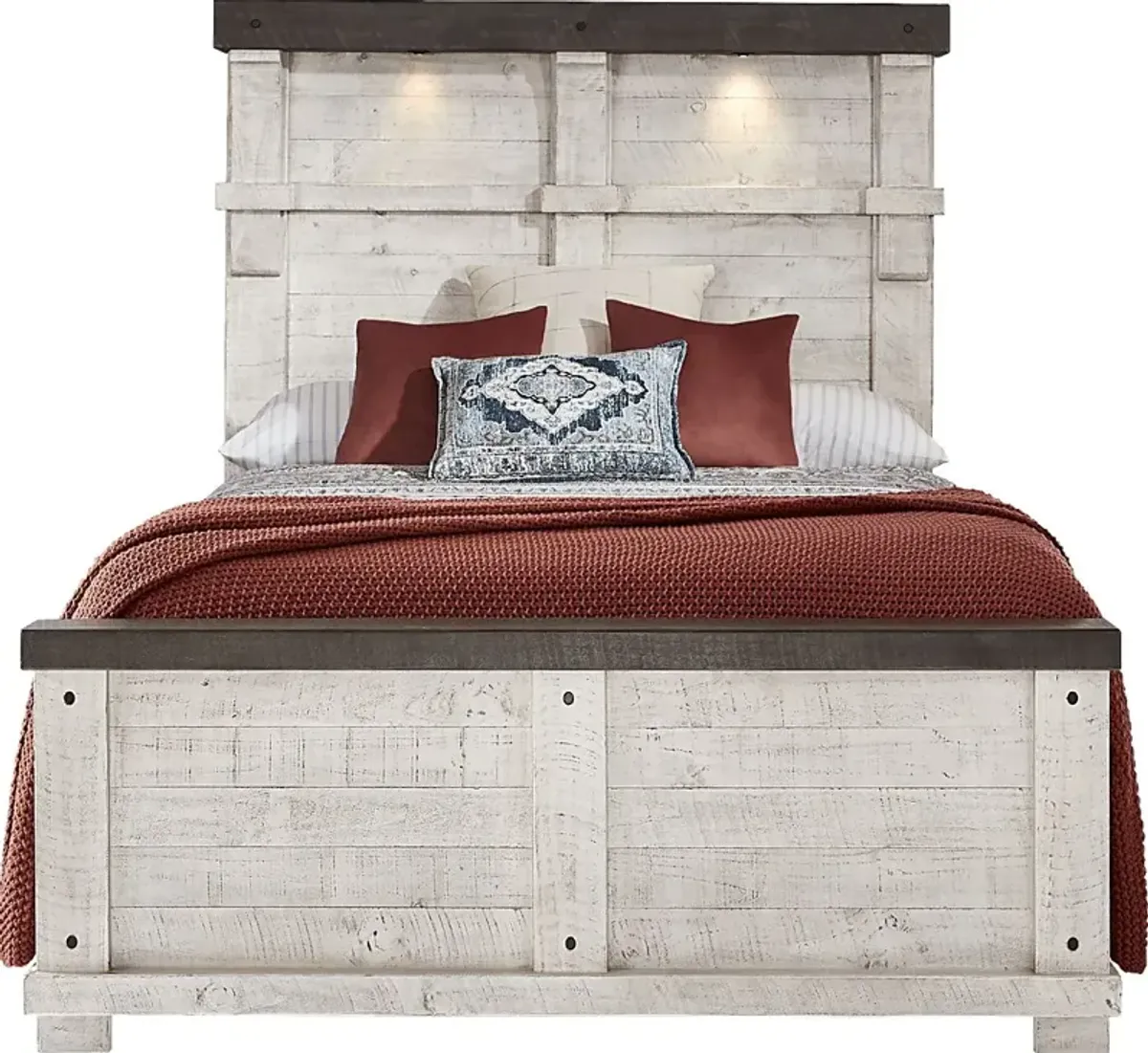 Bretten Crossing White 3 Pc King Panel Bed
