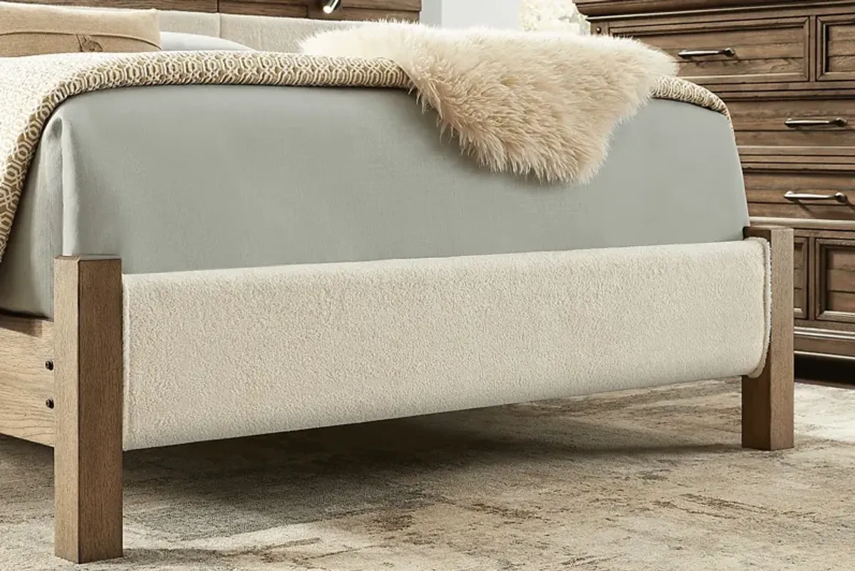 Gillon Ferry Beige King Upholstered Bed