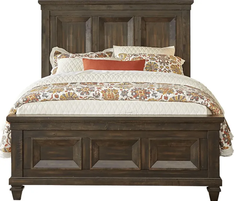 Abbeywood Brown 3 Pc King Panel Bed