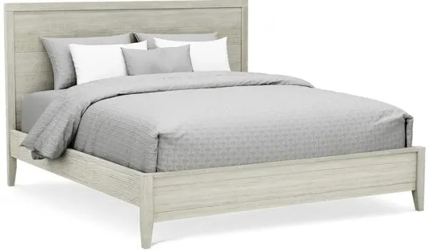 Palm Grove White 3 Pc King Panel Bed