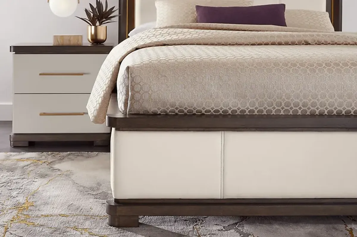 Elko Falls White 3 Pc King Panel Bed