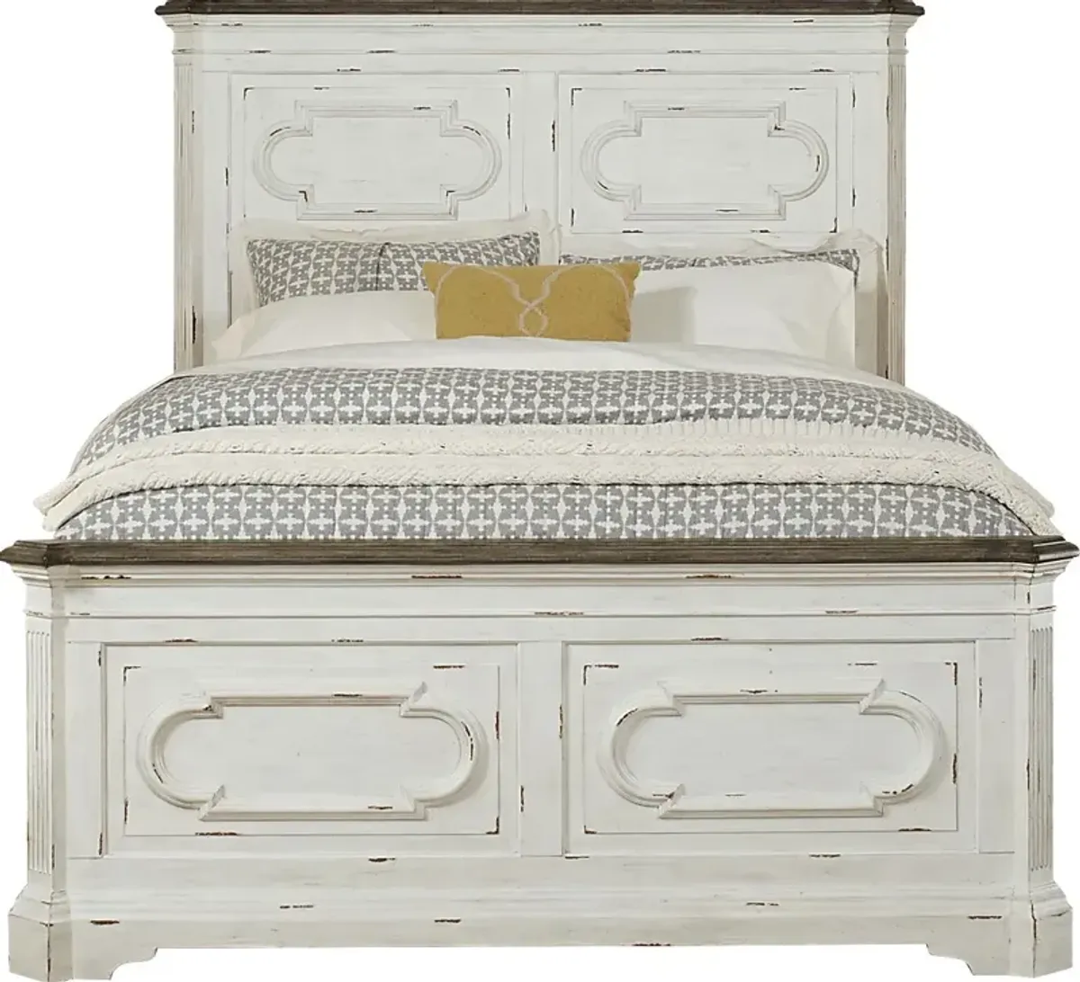 Lindenwood White 3 Pc King Panel Bed