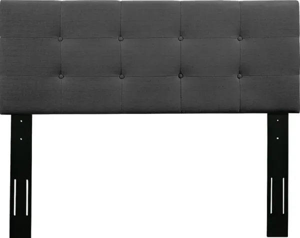 Criswell Dark Gray King Upholstered Headboard