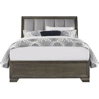 Beckwood Gray 3 Pc King Upholstered Sleigh Bed
