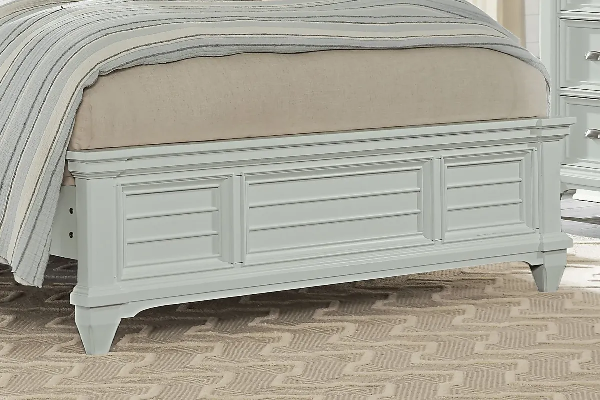 Hilton Head Mint 3 Pc King Panel Bed