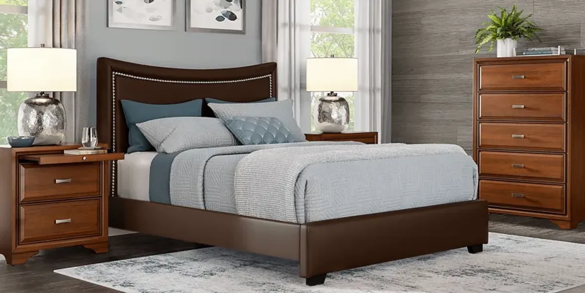 Genoa Brown 3 Pc King Bed