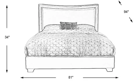Genoa Ivory 3 Pc King Bed