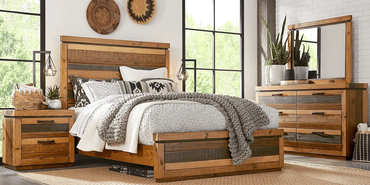 Westover Hills Brown 3 Pc King Panel Bed