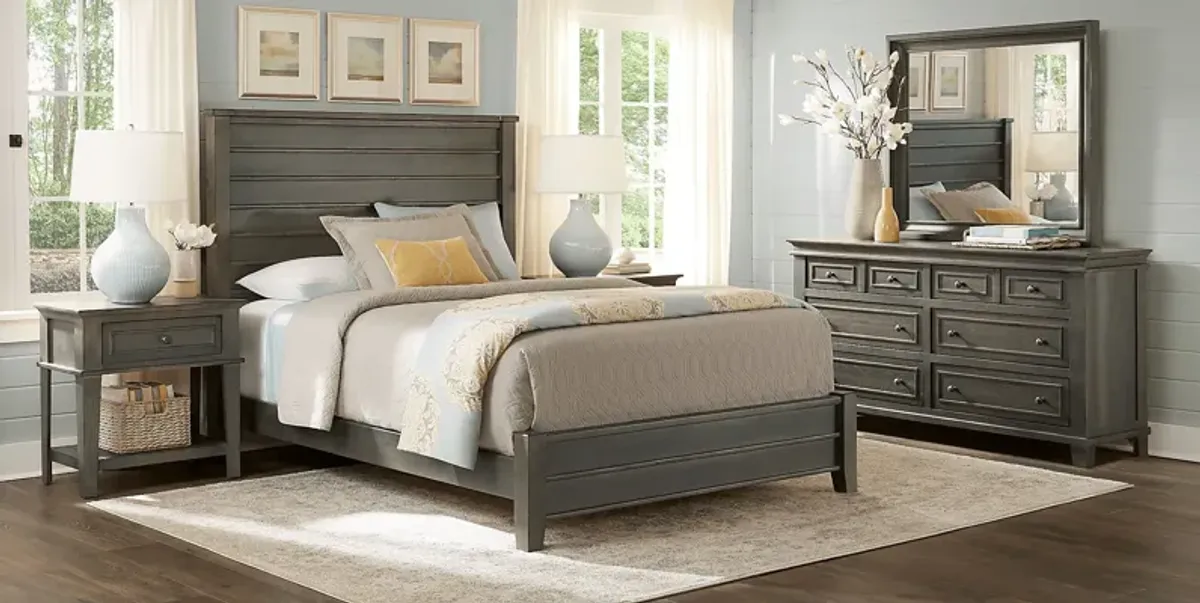 Darby Brook Dark Gray 3 Pc King Bed