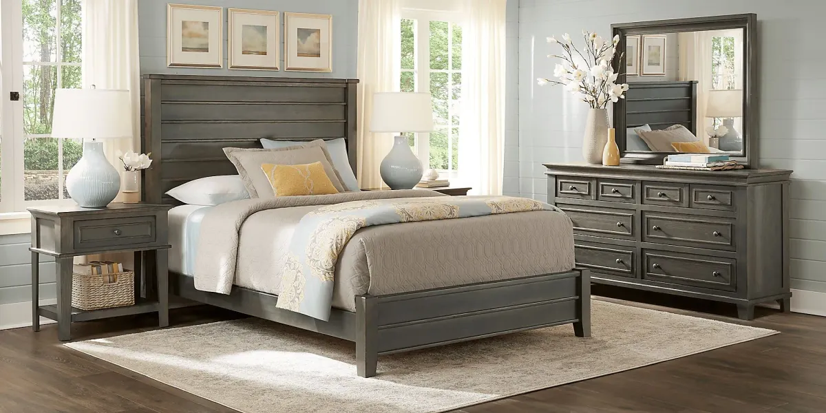 Darby Brook Dark Gray 3 Pc King Bed