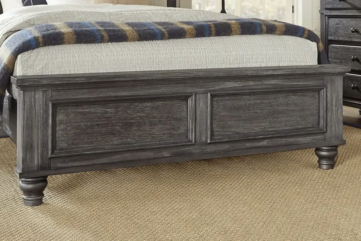 Lake Town Gray 3 Pc King Panel Bed