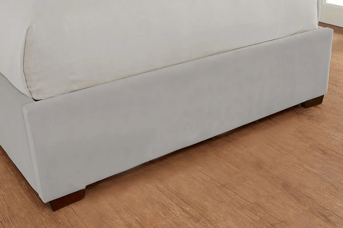 Loden Gray 3 Pc King Upholstered Bed