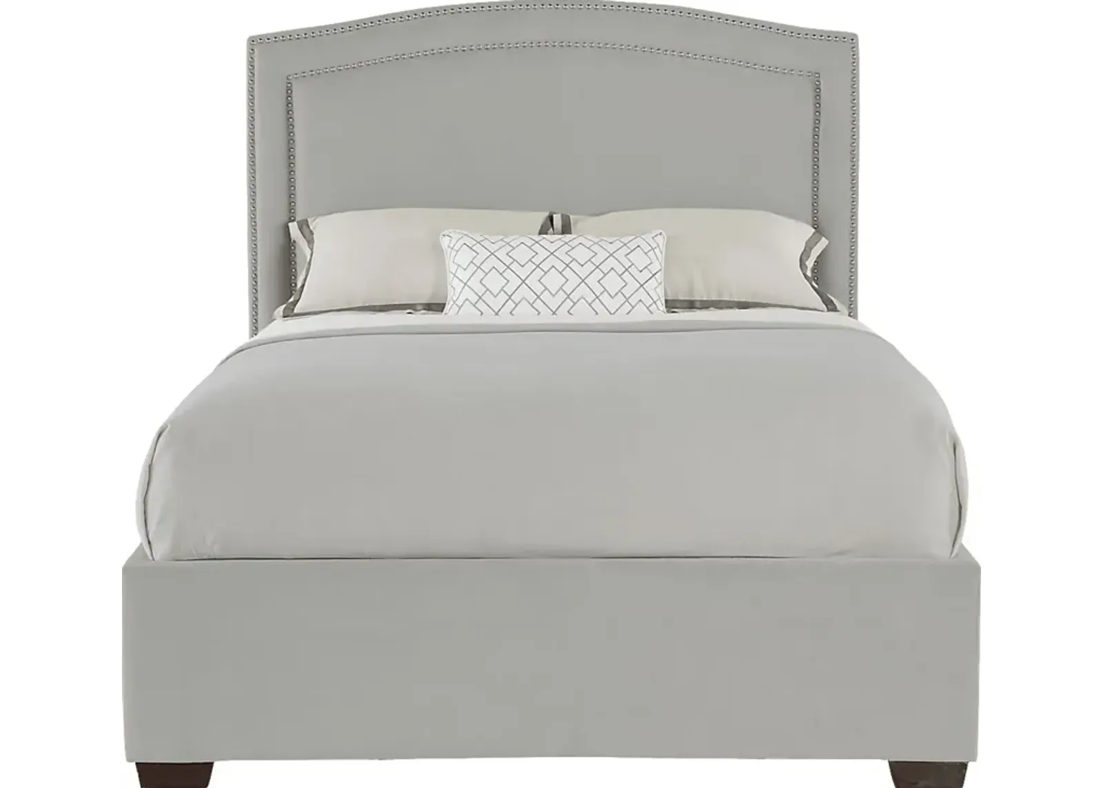 Loden Gray 3 Pc King Upholstered Bed