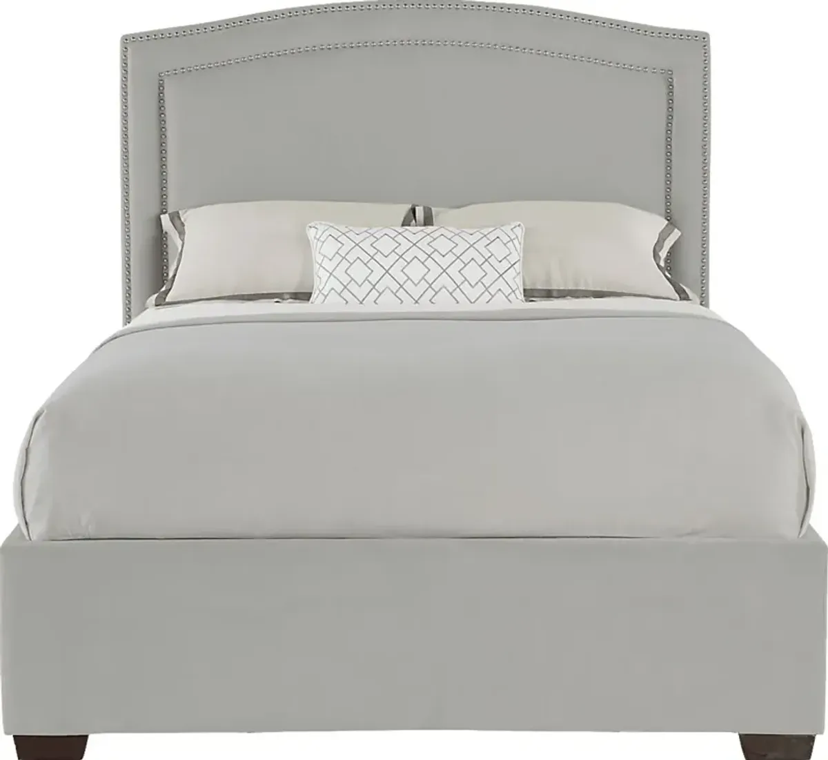 Loden Gray 3 Pc King Upholstered Bed