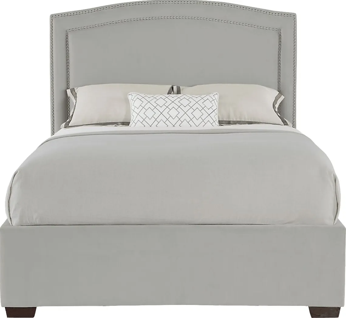 Loden Gray 3 Pc King Upholstered Bed