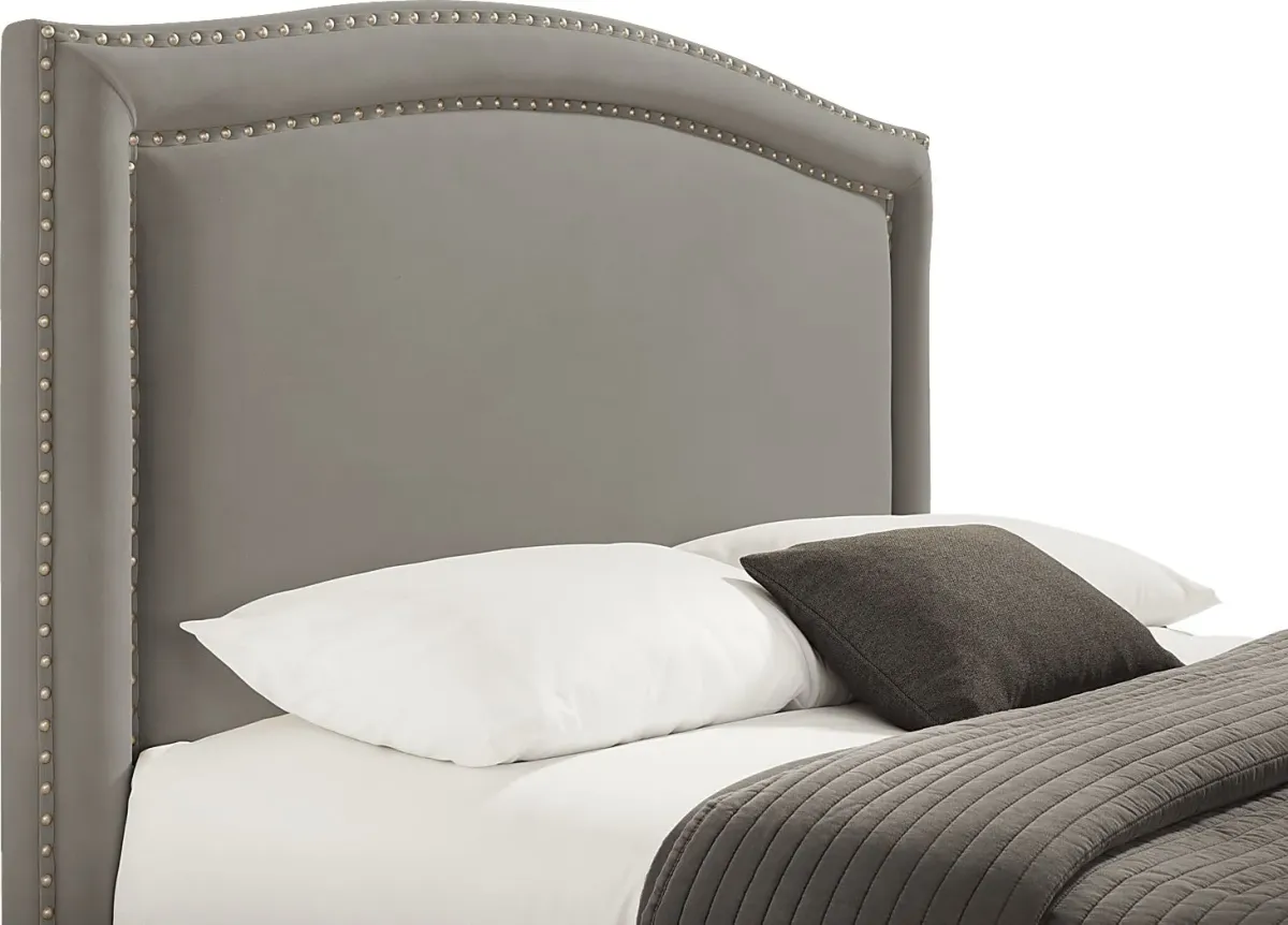 Loden II Dark Gray 3 Pc King Upholstered Bed