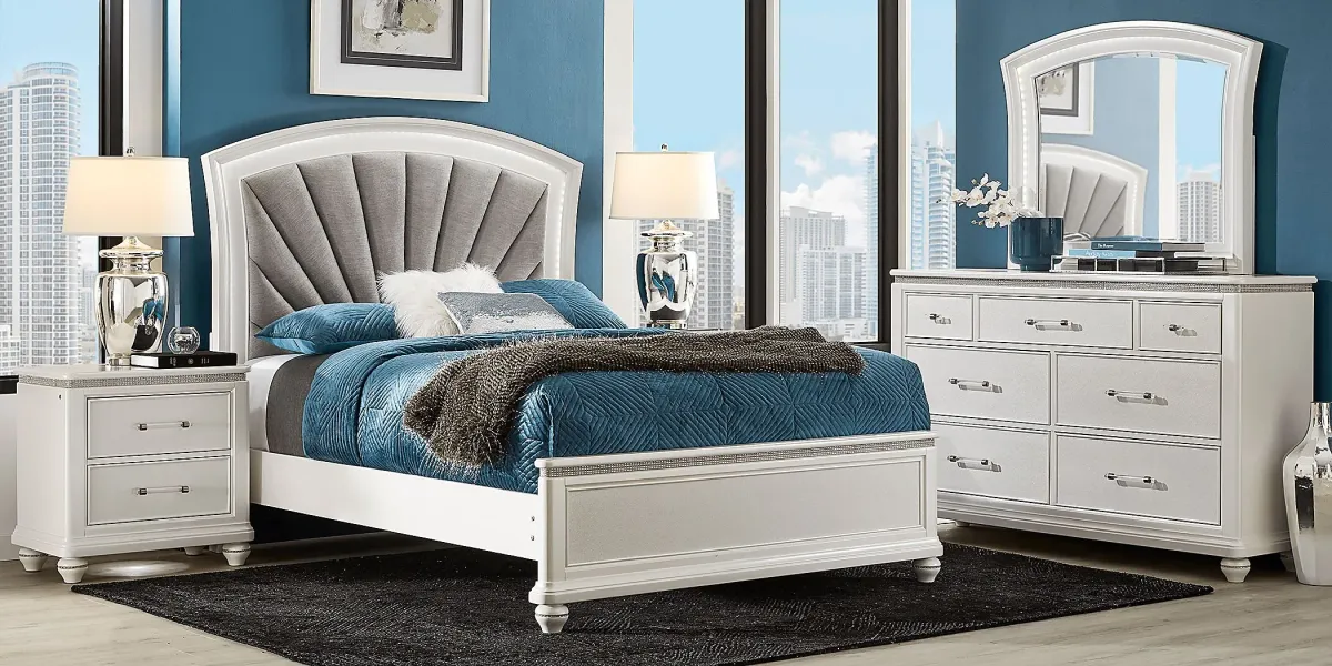 Starlet Lane White 3 Pc King Bed