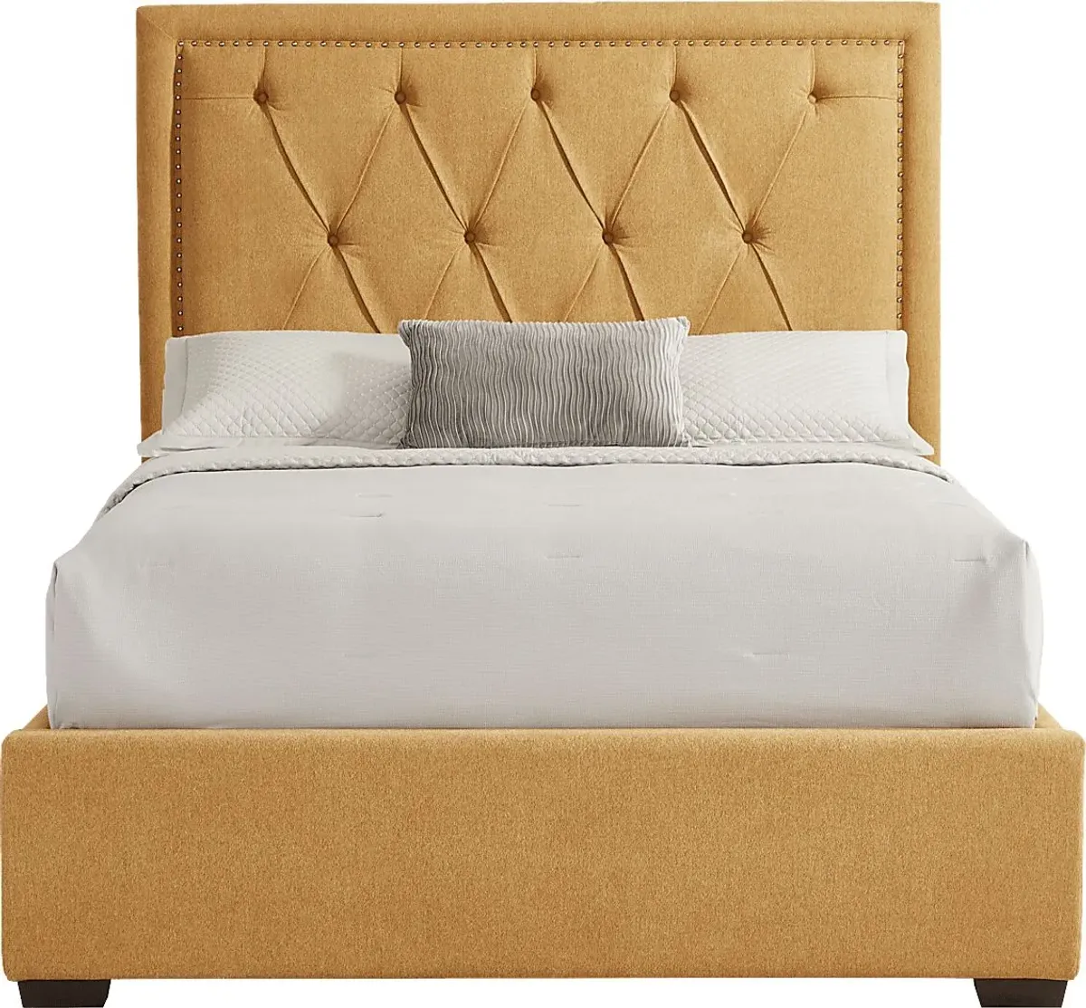 Elridge II Yellow 3 Pc King Upholstered Bed