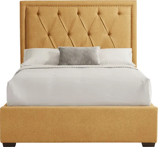Elridge II Yellow 3 Pc King Upholstered Bed