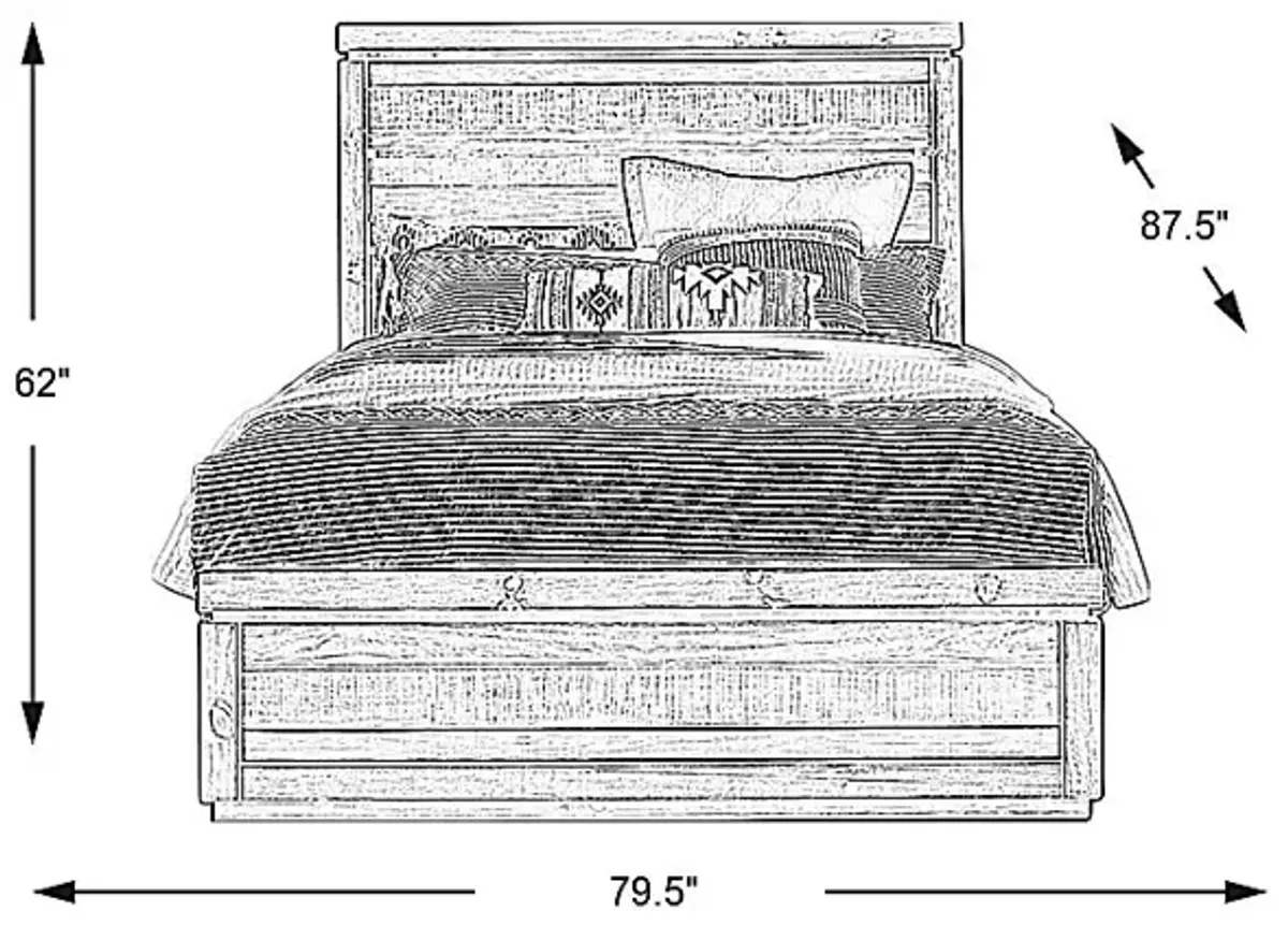 Westover Hills Gray 3 Pc King Panel Bed