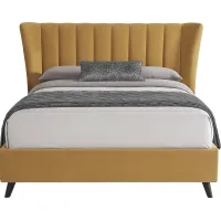Nanton Park Yellow 3 Pc King Upholstered Bed
