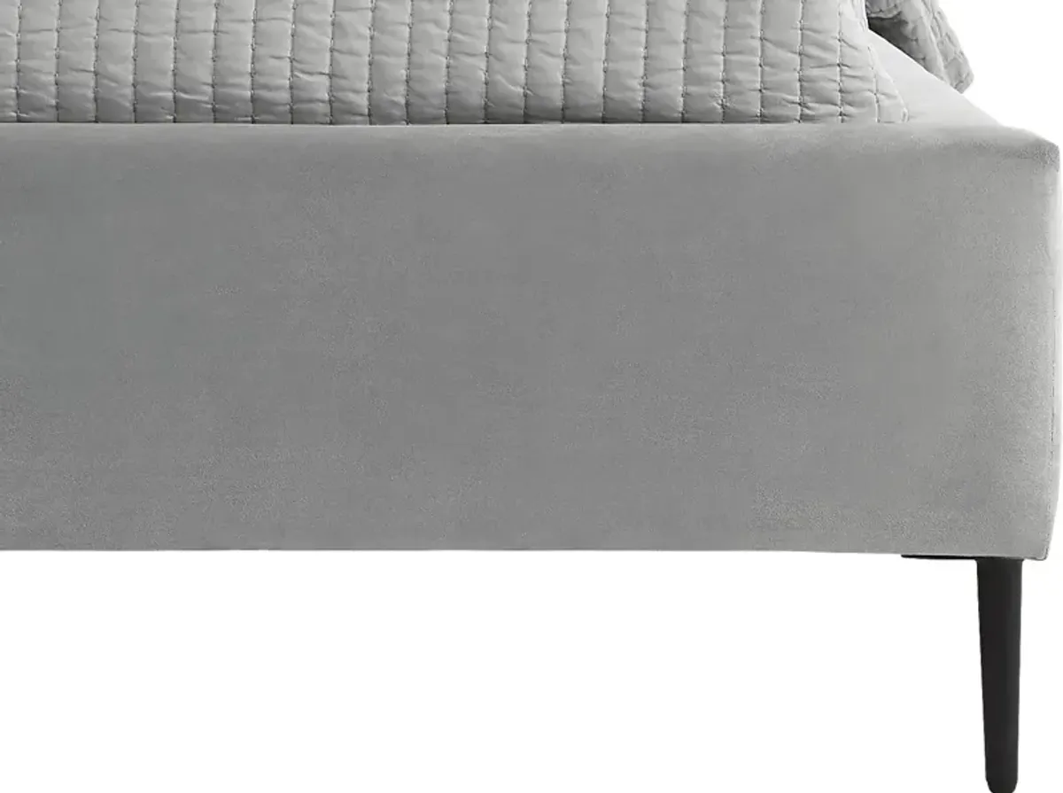 Ocean Drive Light Gray 3 Pc King Platform Bed