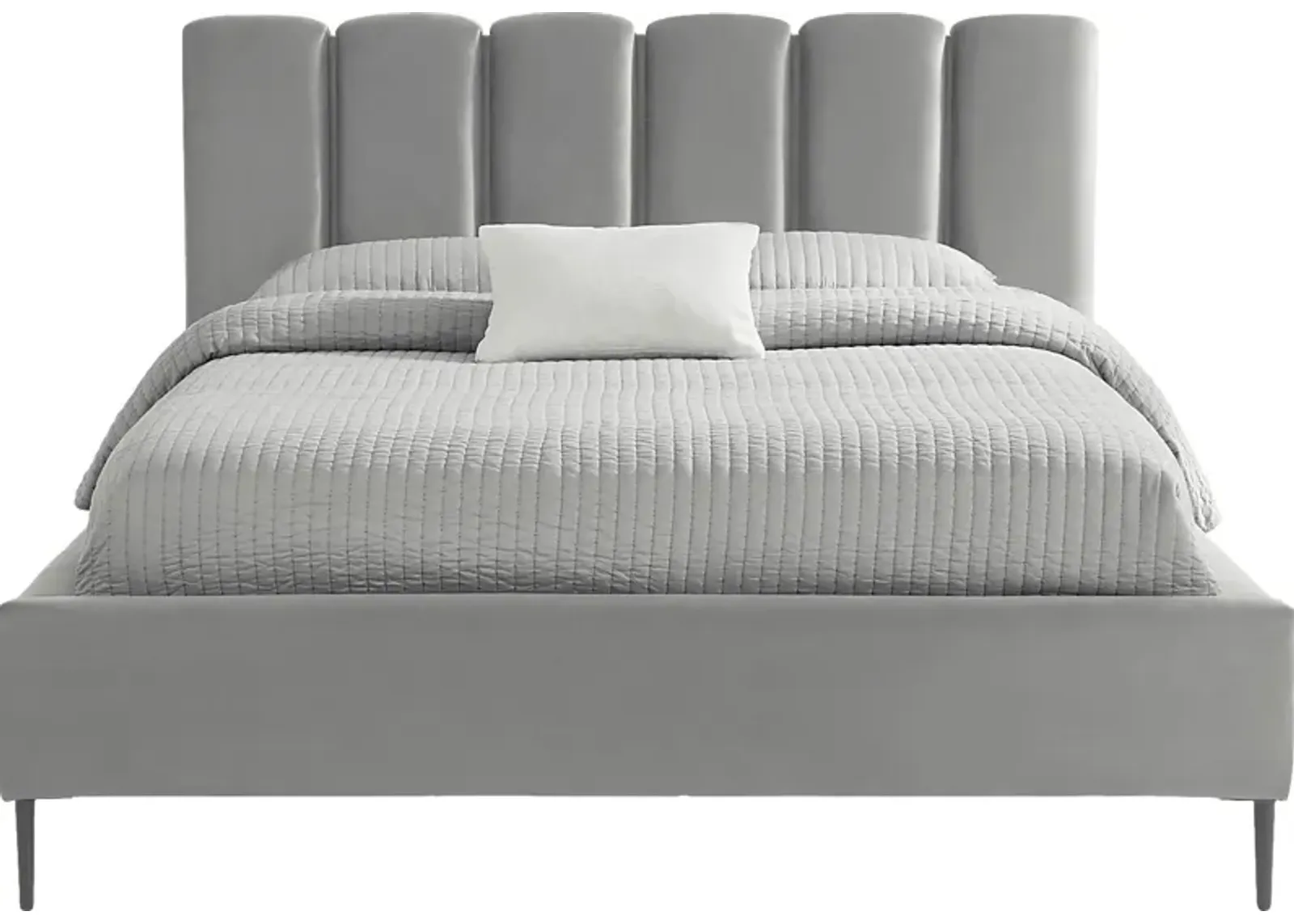 Ocean Drive Light Gray 3 Pc King Platform Bed