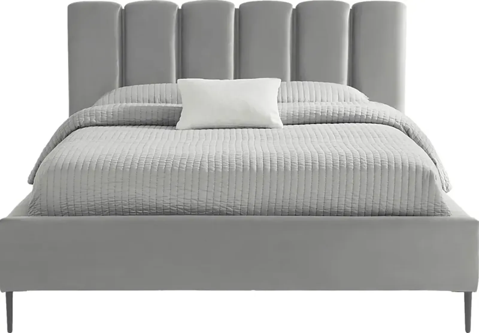 Ocean Drive Light Gray 3 Pc King Platform Bed