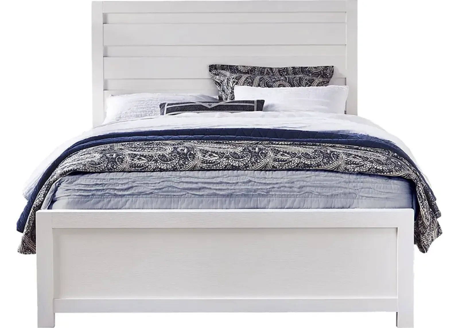 Barringer Place White 3 Pc King Panel Bed