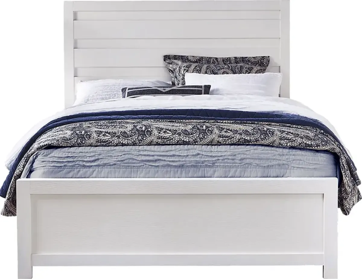 Barringer Place White 3 Pc King Panel Bed