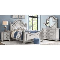 Gallagher Avenue White King Panel Bed