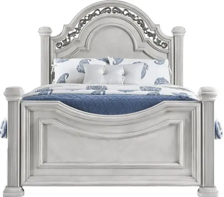Gallagher Avenue White King Panel Bed