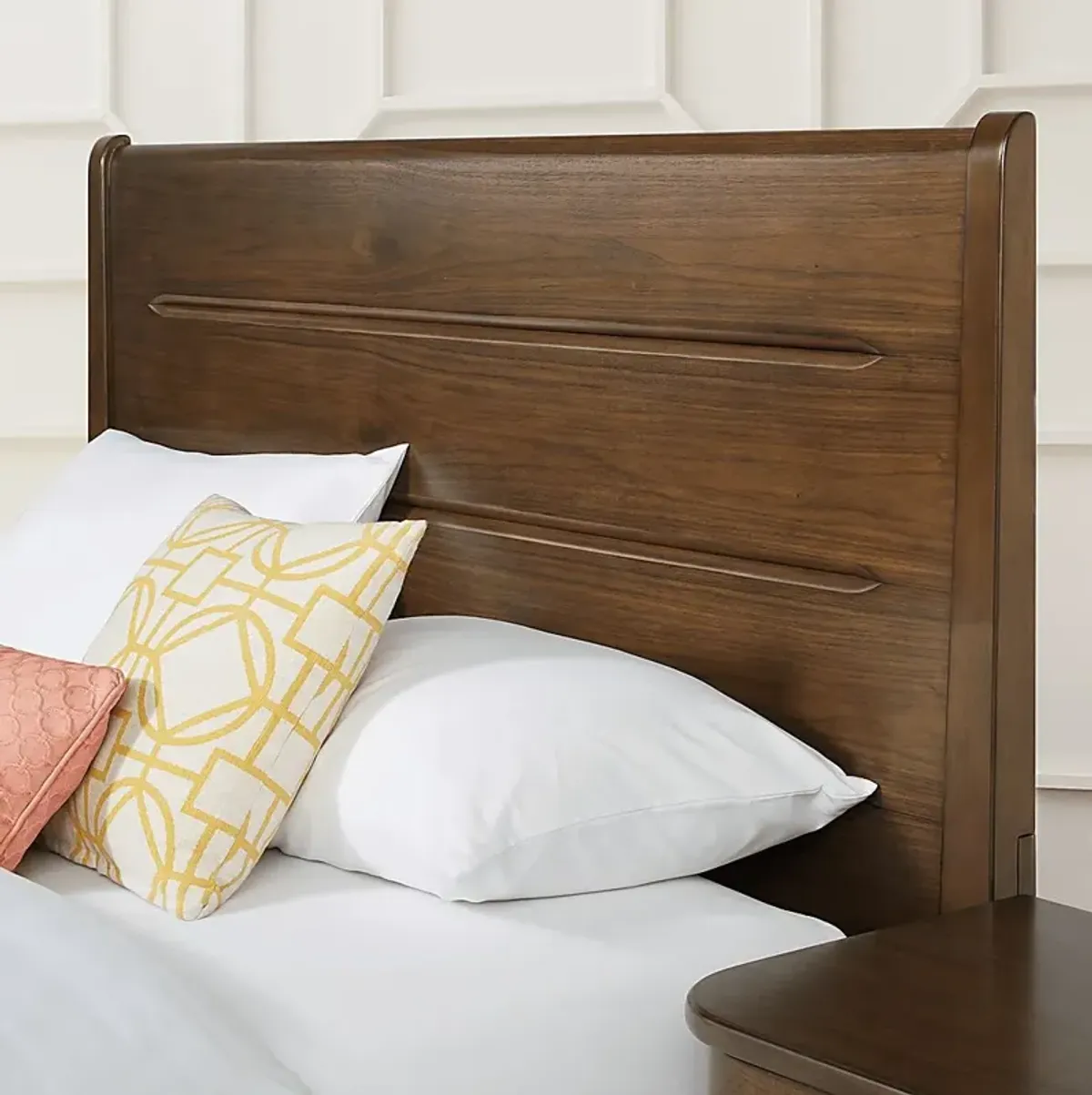 Devon Loft Walnut 3 Pc King Panel Bed
