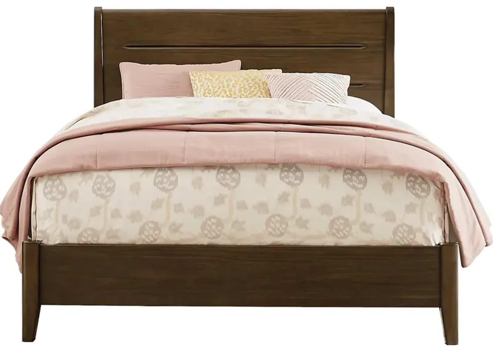 Devon Loft Walnut 3 Pc King Panel Bed