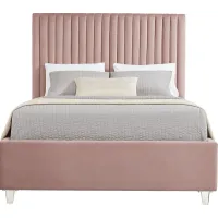 Zada Pink 3 Pc King Upholstered Bed