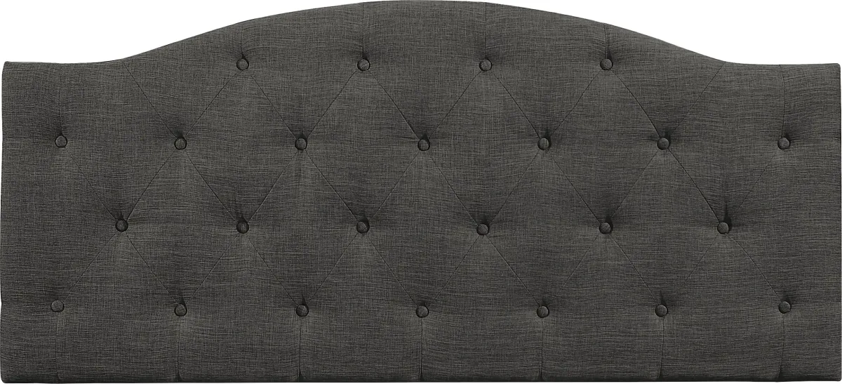 Barnsdale Dark Gray King Upholstered Headboard