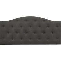 Barnsdale Dark Gray King Upholstered Headboard