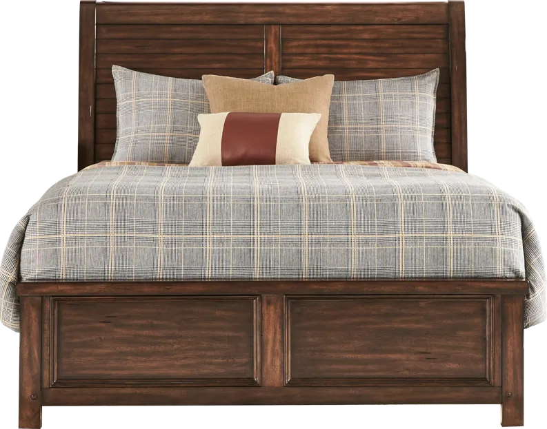 Emberton Dark Brown 3 Pc King Sleigh Bed