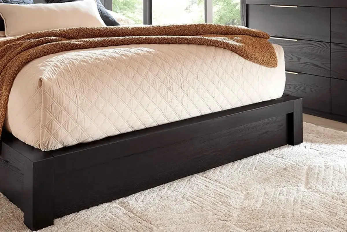 Easton Park Black 3 Pc King Panel Bed