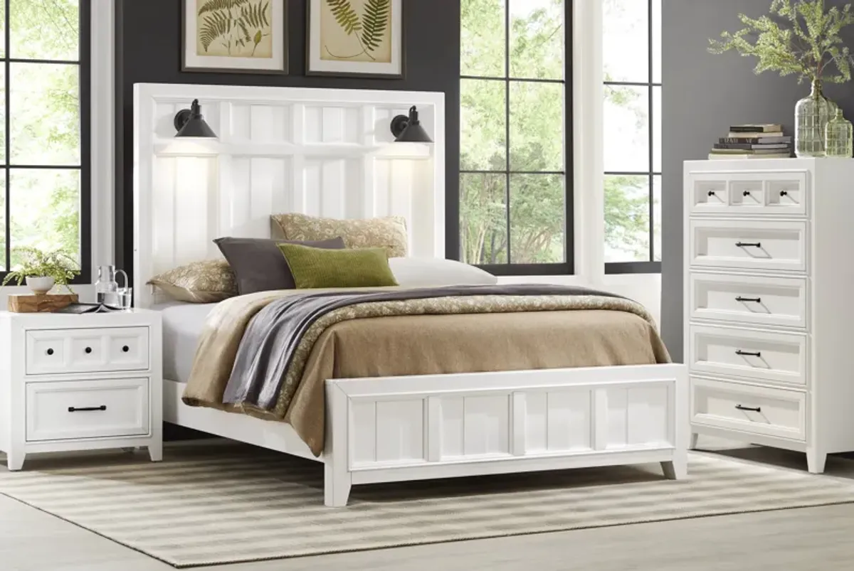Owings Mill White Nightstand