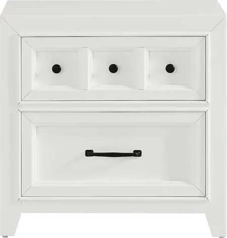 Owings Mill White Nightstand