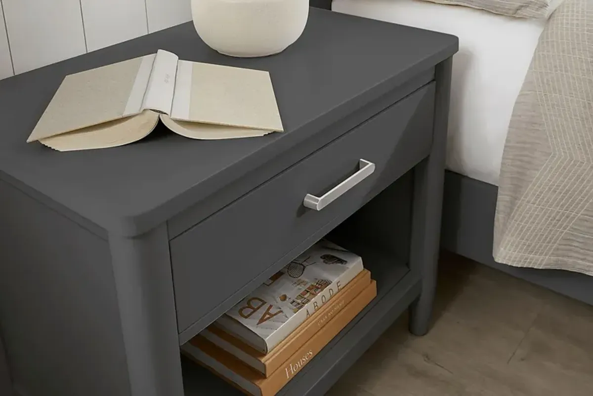 Modern Villa Iron Ore Nightstand