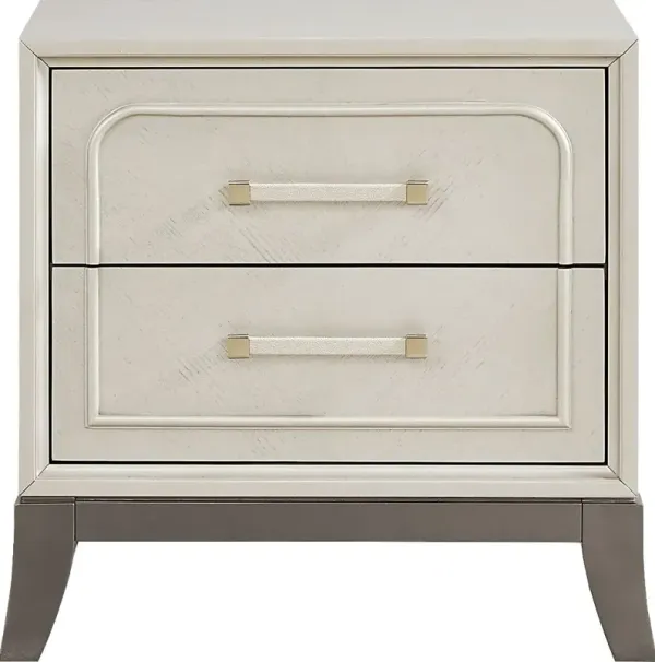 Colette Silver Nightstand