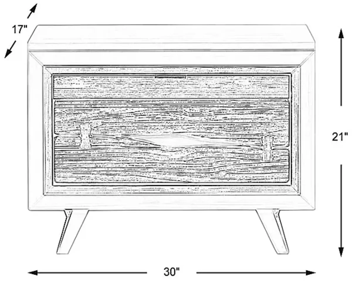 Dana Point White Nightstand