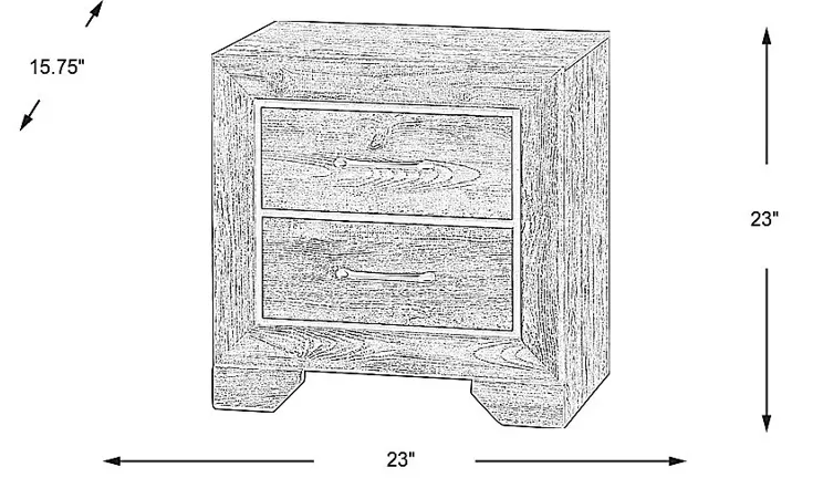 Pinedale Lodge Brown Nightstand