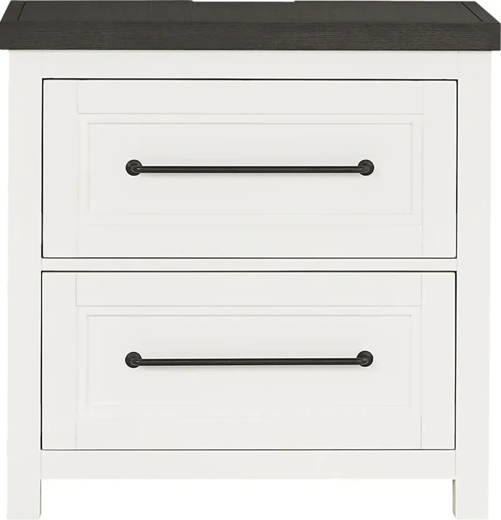 Tremblay Square White Nightstand