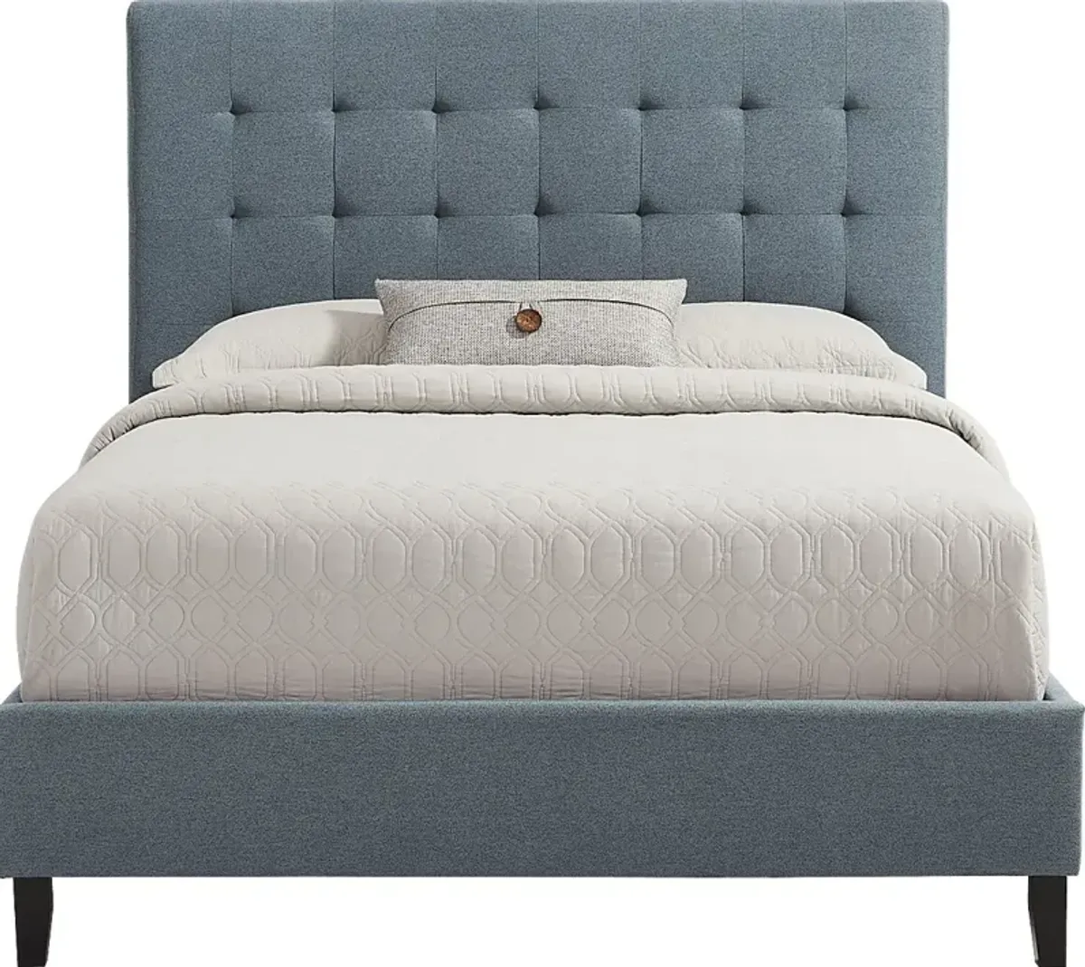St. Marten Blue 3 Pc Queen Upholstered Bed